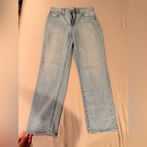 Madewell Light Wash Straight Leg Jeans
